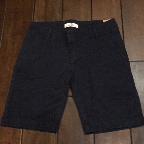 Hollister NWT bermuda boyshorts shorts size 0 blue - Picture 2 of 7